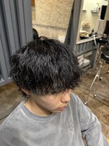 ハルクファースト 札幌(HRK 1st.) 札幌大通りメンズショートカット波巻きツイストスパイラルパーマ