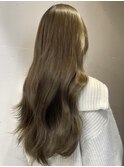 小顔効果◎秋の赤み消しオリーブブラウンくびれミディ