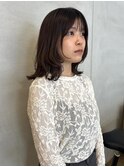 ミディアムレイヤー/顔周り/顔周りレイヤー/赤み消しカラー