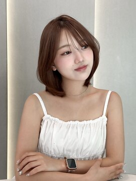 ロンドリゼル 札幌(Lond RiseL) ◯ オリーブグレー/韓国/レイヤーカット/髪質改善/縮毛矯正/札幌