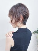 *大人ショートパーマショートニュアンスパーマゆるふわパーマ