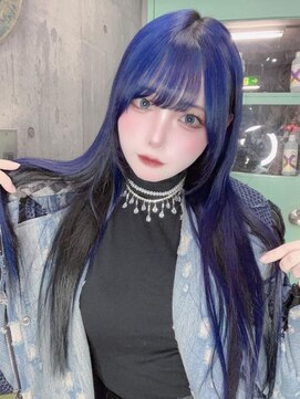 インク 渋谷(INK.) イメチェンヘアスタイルアンブレラカラーピンクベージュ