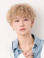 メンズヘアセンス 渋谷(MEN'S HAIR SENSE)&nbsp;ニュアンスパーマ/センターパート/メンズ/眉毛/フェザーパーマ