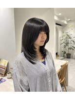 エアー(Air)&nbsp;ミディアムレイヤー×内巻きワンカール