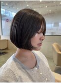 おさまりボブ/アッシュブラウン