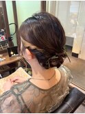シニヨン/ヘアセット/ヘアアレンジ/結婚式ヘア/お呼ばれヘア