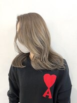 マスカリ(muscali)&nbsp;グレージュ/デザインカラー/ハイライトカラー30代40代髪型i22