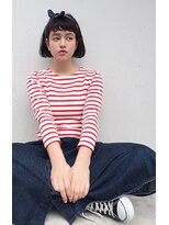 ラグ(log)&nbsp;ブラントカットボブ×バンダナアレンジ