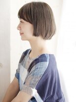 ウル 吉祥寺(ulu)&nbsp;ツヤ感ベージュのボブスタイル