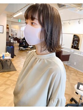 インビテーション(invitation) 【guest style】透け感カラーと外ハネボブ