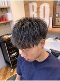 毛先ハイトーンメッシュスタイル