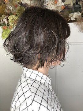 ヘア ラボ ニコ 藤沢店(hair Labo nico...) ボブ　グレージュ