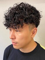 ビンゴ(BINGO)&nbsp;ba790アッシュブラック刈り上げコリアンスタイルツイストパーマ