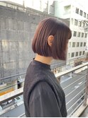 ミニマムボブ　モカブラウンカラー