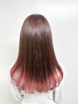 シークレット 登戸店(Secret) 裾カラー*ホワイトピンク