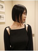 【赤津美奈】ボブ　ワンホンボブ　前髪　黒髪