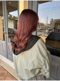 ブリーチなし暖色カラー