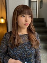 テテ ニコ(tete nico)&nbsp;【大前晴奈】黄味を抑えたミルクティーベージュ×前髪ローライト