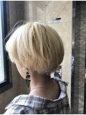 siena オルチャンショート×ブロンドベージュ
