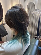 ルプス ヘアーアンドメイク(LUPUS HAIR&MAKE) 10代20代30代　ウルフカットにデザインカラー