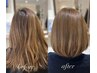リピート率No.1ヘアリセッターカット+カラー+水素ヘアケア￥18500