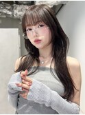 韓国ヘア/レイヤーカット/前髪顔まわりカット/髪質改善/縮毛矯正