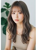 くすみベージュ/ミルクティーベージュ/韓国風巻き/ゆるふわヘア