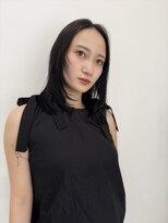 アラレ(ARARE)&nbsp;ミディアムフェイスレイヤー×地毛風ブラック