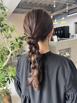 フラッグ ヘアー 天神西通り店(Flag HAIR) ヘアセット　トリートメント　ハイライト