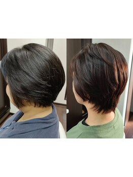 お客様一人一人の髪質・生え方・癖・輪郭などを見極めながら、再現性の高いカットでいつでもサロン帰り級☆