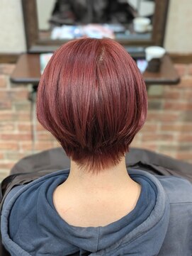 ブリーチカラー／レッド