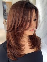 ヘアサロンラルガ 下曽根店(Hair salon Raruga)&nbsp;ハイライトカラーミルクティーベージュレイヤーカット