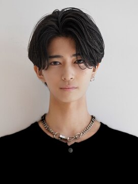 カライング(ing) スーツ短髪ツーブロック束感モテる黒髪シークレットパーマ流行