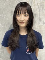 マーブル 町田(marble)&nbsp;顔周りレイヤー×ハッシュカット/カラー/レイヤーカット/前髪