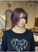 ショートウルフ ラベンダーパープル