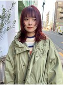 【D'na×古屋】ディープレッド×レイヤーカット