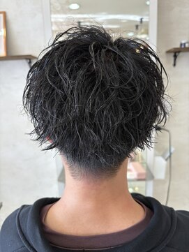 アール 滝ノ水店(#arl) 波巻きツイストスパイラル刈り上げMEN'S HAIR
