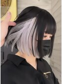 ホワイトカラー　フェイスフレーミング　ケアブリーチ　原宿