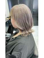 ヘアーデザイン ジェルム(Hair Design germe)&nbsp;ブリーチカラーボブヘア #しのだスペシャル
