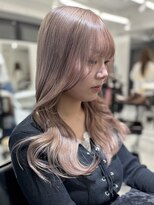 ランテルディ 渋谷(LANTERDIT)&nbsp;ミルクティーベージュ ブリーチ2.3回 透明感カラー 20代