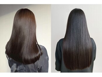 サラジュ 逆瀬川店(SARAJU)の写真/髪質の変化を感じる大人女性へ。ダメージケアで叶えるうるツヤ髪と手触り改善◎