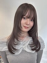 マルケ ドゥ マッシュ(MaruQuee de mashu) 顔まわりレイヤーカットにうる艶透明感カラー