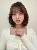 韓国レイヤーボブ