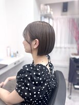 クアン(Cuan)&nbsp;110 大人ナチュラルブラウンショートボブ/シースルーバング