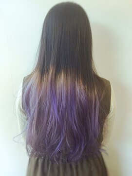 ビグディーサロン(BIGOUDI salon koshien) 【ISAACBLANCO】マーメイドパープルグラデーション