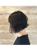 切りっぱなしボブ