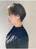 アッシュブラウン 大人ボブ