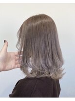 リグフクオカ(L.I.G fukuoka)&nbsp;顔周りレイヤーカット小顔ボブルフ/黒髪地毛風カラー/博多