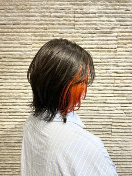 ビス ヘア アンド ビューティー 西新井店(Vis Hair＆Beauty) インナーカラー/オレンジ/ショートウルフ/10代/20代/