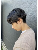 サロンドミルク 新百合ヶ丘店(salon de MiLK)&nbsp;メンズニュアンスパーマ　センターパート【新百合ヶ丘】